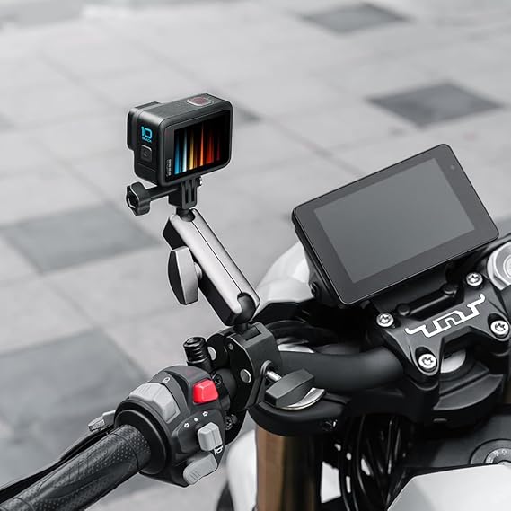 Motorcycle Bike Mount with Flexible 360 Ball Head 15cm Extension Pole Motorcycle Bike Mount with Flexible 360 Ball Head 15cm Extension Pole